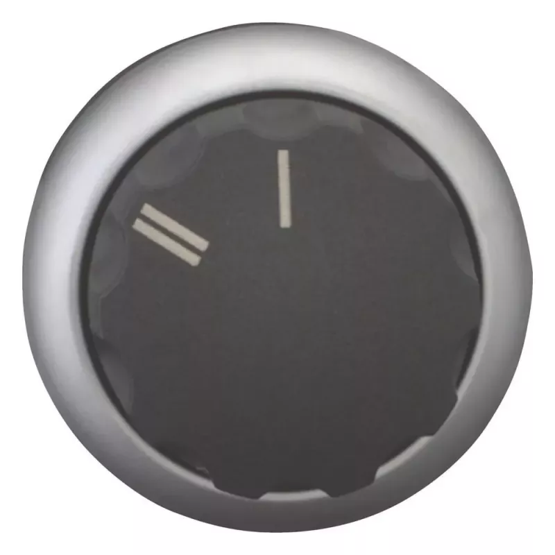 Eaton M22-WR-X92 rotacinis perjungiklis, 2 padėčių, fiksuojamas, su juoda rankenėle