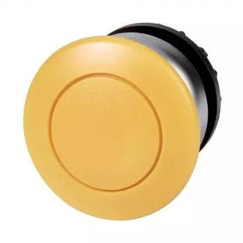 Eaton M22-DP-Y geltonas spaudžiamasis mygtukas su grįžtamuoju judesiu, 22,5 mm, IP66/IP67/IP69K 216718