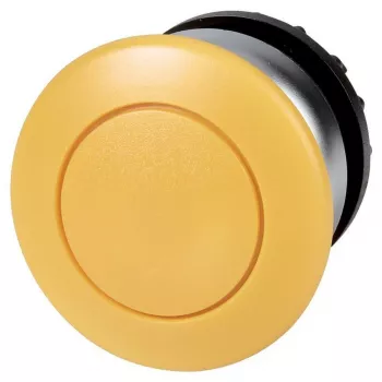 Eaton M22-DP-Y geltonas spaudžiamasis mygtukas su grįžtamuoju judesiu, 22,5 mm, IP66/IP67/IP69K 216718