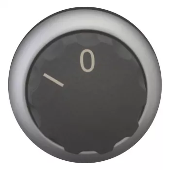 Eaton M22-W selektoriaus jungiklio pavara, 3 padėčių fiksuojama, juoda, plastikinis priekinis žiedas, 22,5 mm montavimas