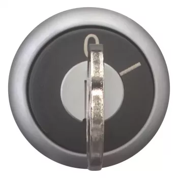Eaton M22-WRS-MS10-A1 raktu valdomas perjungiklis, 2 padėtys, fiksuotas, MS10 raktas, 22,5 mm montavimas, juodas/sidabrinis, IP66/IP67/IP69K 111776