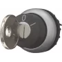 Eaton M22-WRS-A1 raktu valdomas perjungiklis, 2 padėčių, fiksuojamas, juodas, sidabrinis titaninis priekinis žiedas, 22,5 mm montavimas, IP66/IP67/IP69K 229092