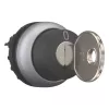 Eaton M22-WRS-A1 raktu valdomas perjungiklis, 2 padėčių, fiksuojamas, juodas, sidabrinis titaninis priekinis žiedas, 22,5 mm montavimas, IP66/IP67/IP69K 229092
