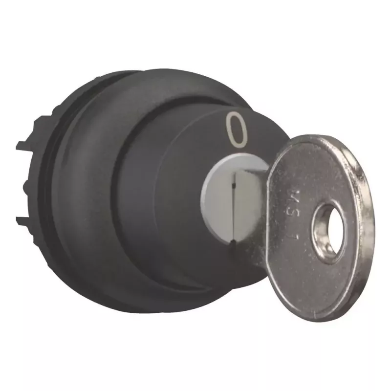 Eaton M22S-WS raktu valdomas perjungiklis, 2 padėčių, fiksuojamas, juodas 216882
