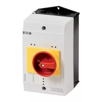 Eaton CI-K2 tuščias korpusas su avarinio sustabdymo mygtuku, 160 x 100 x 130 mm, pilkas/raudonas/geltonas 219655