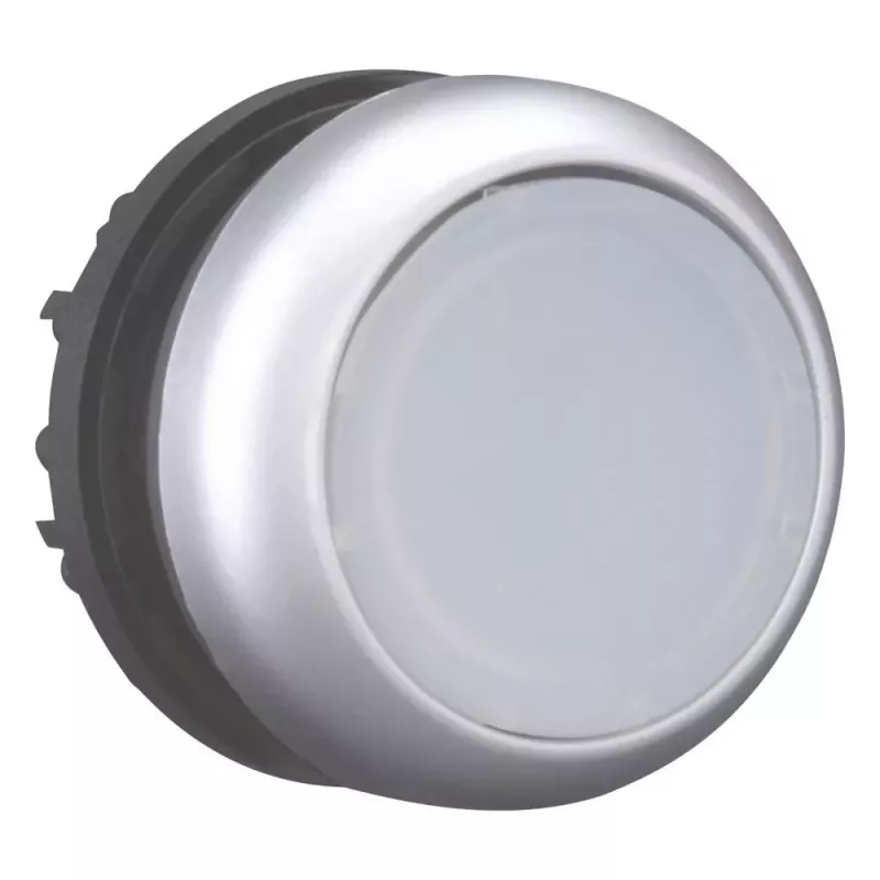 Eaton M22-DRL-W RMQ-Titan plokščiasis mygtuko aktuatorius, baltas mygtukas, juodas priekinis žiedas, 22,5 mm 216944