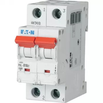 Eaton PXL-B10/2 miniatiūrinis automatinis jungiklis, 1 polius, B charakteristika, 10 A, 6 kA, DIN bėgio montavimas 236227