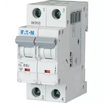 Eaton PXL-C16/2 miniatiūrinis automatinis jungiklis, 2 polių, 16 A, C charakteristikos, 6 kA 236289