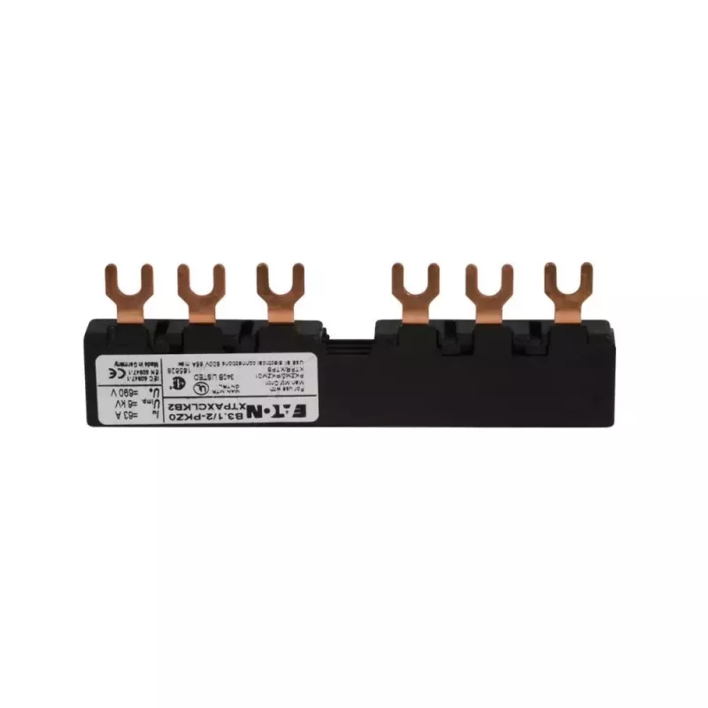 Eaton 044947 trifazis šynų blokas B3.1/4-PKZ0, 3 polių, 4 įrenginiams, 63A, 690V