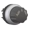 Eaton M22-WR3-X94 selektoriaus jungiklio pavara, 3 padėčių, fiksuojamoji, juoda, 22,5 mm 226838