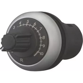 Eaton M22-R470K sukamasis potenciometras, 470 kΩ, 0,5 W, vieno apsisukimo, linijinis, skydinis