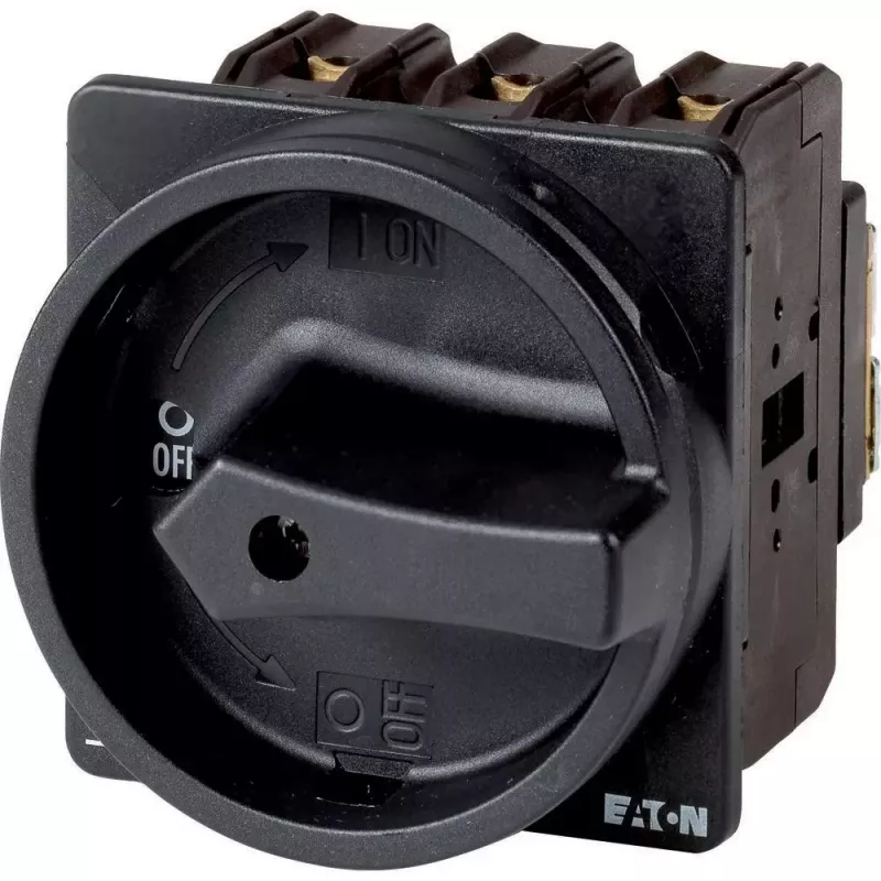 Eaton P3-63/EA/SVB-SW 3 polių pagrindinis jungiklis, 63 A, 690 V AC, IP65, juodas 057857