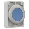 Eaton M30C-FDR-B RMQ-Titan plokščias apvalus chromuotas mėlynas mygtuko aktuatatorius, 30,5 mm, momentinis 182947