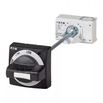 Eaton NZM2-XTVD durų movos sukamoj rankena, raudona/geltona, IP66, užrakinama 260168