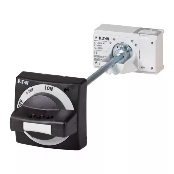 Eaton NZM2-XTVD durų movos sukamoj rankena, raudona/geltona, IP66, užrakinama 260168