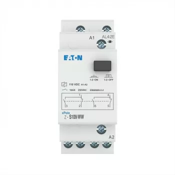 Eaton Z-S109/WW impulsinis jungiklis, DIN bėgelis, 2 perjungimo kontaktai, 16 A, 230 V AC ritė 265314