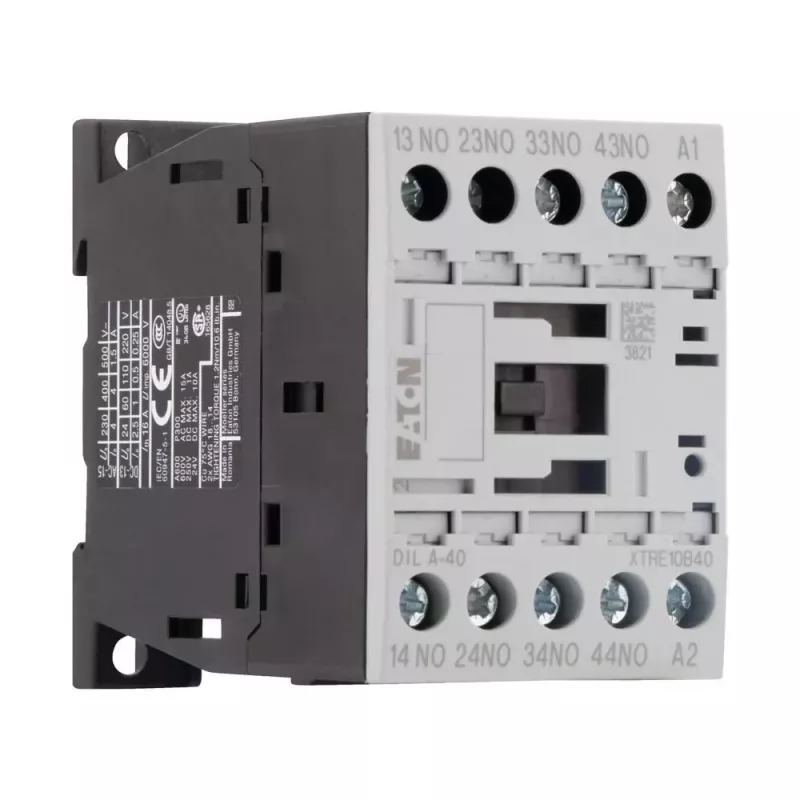 Eaton DILA-40 pagalbinis kontaktoriussu 4 NO, 24 V AC ritė, 50 Hz 276316