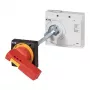 Eaton NZM3-XHBR sukamoji rankena, raudona/geltona, montuojama ant durelių, užrakinama spyna, IP66 266634