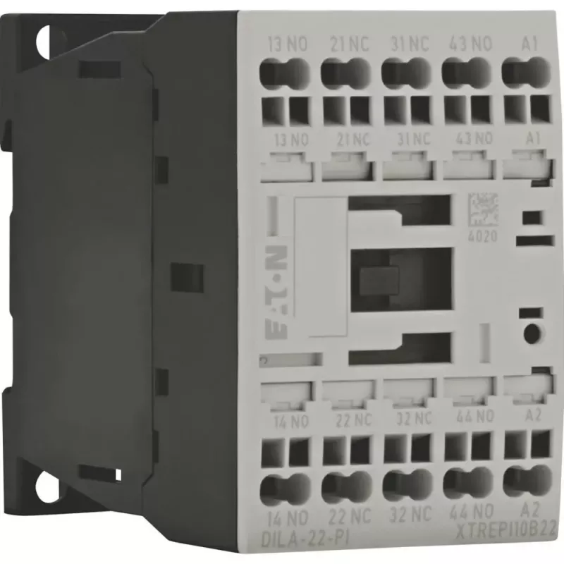 EATON DILA-22(24VDC)-PI pagalbinis kontaktorius, 24 V DC ritė, 2NO+2NC, push-in gnybtai 199218
