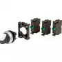 Eaton M22-WRK-3K10-BVP 3 padėčių fiksuotas rotacinis jungiklis, juoda rankenėlė, plastikinis priekinis žiedas 110923