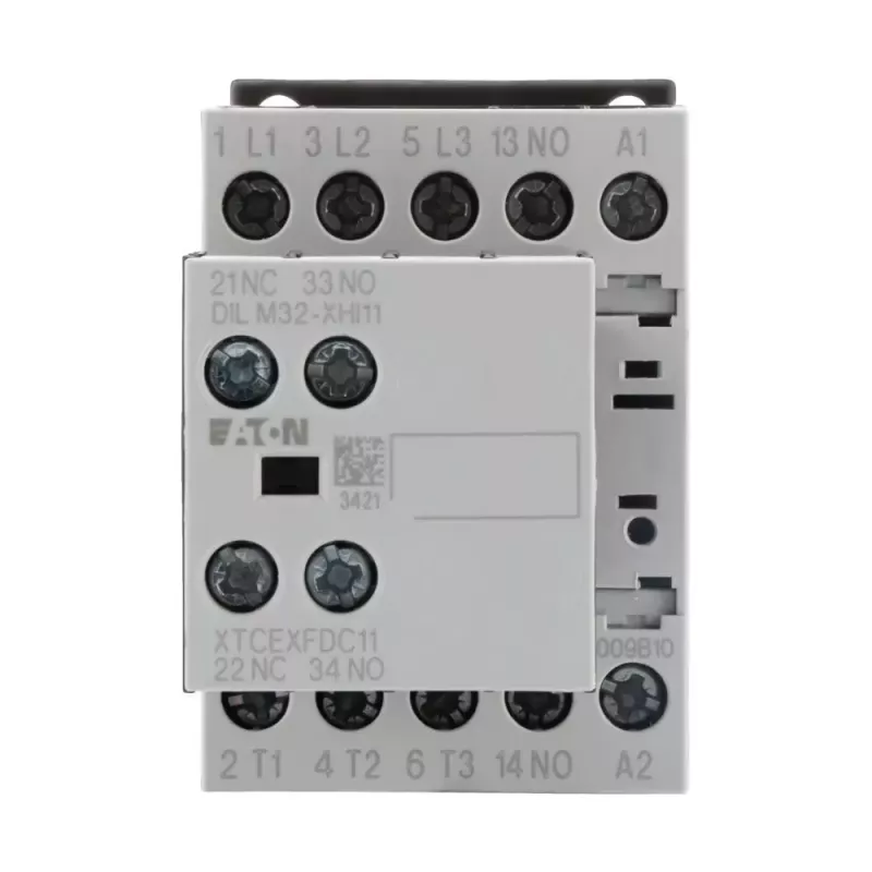 Eaton DILM9-21 galios kontaktorius, 3 polių, 4 kW, 400 V AC ritė 230 V 50 Hz, 2NO+1NC, 276760