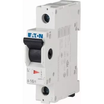 Eaton IS-16/1 atskiriamasis jungiklis, 1-polio, 16 A, 230/400 V AC, DIN bėgiui 276254