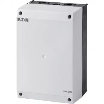 Eaton CI-K4-125 tuščias korpusas montavimo plokštei, 160 x 240 x 125 mm, šviesiai pilkas (RAL 7035), polikarbonatas, IP65, IK08 206897