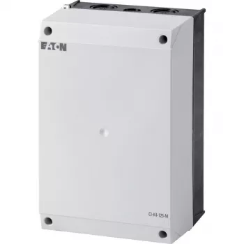 Eaton CI-K4-125 tuščias korpusas montavimo plokštei, 160 x 240 x 125 mm, šviesiai pilkas (RAL 7035), polikarbonatas, IP65, IK08 206897