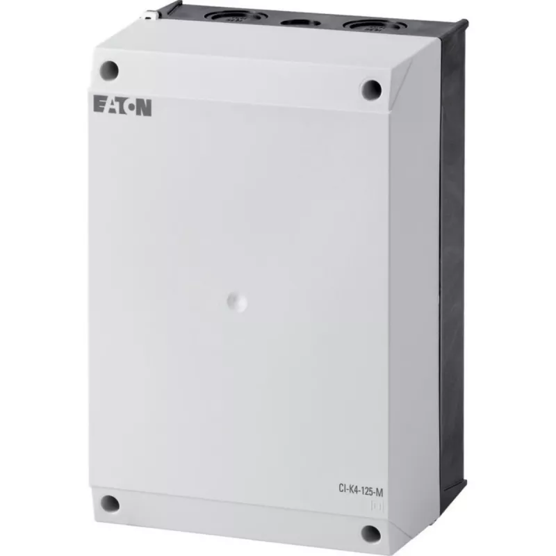 Eaton CI-K4-125 tuščias korpusas montavimo plokštei, 160 x 240 x 125 mm, šviesiai pilkas (RAL 7035), polikarbonatas, IP65, IK08 206897