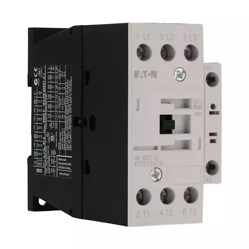 Eaton DILM32-10 24V 50Hz 3 polių kontaktoriuss, 32A, 1NO+1NC, varžtiniai gnybtai, DIN bėgis 277247