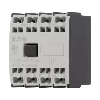 Eaton pagalbinis kontaktų blokas 4 polių 2NO+2NC, tvirtinamas viršuje, DILM40-DILM150, varžtiniai gnybtai 278046
