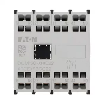 Eaton pagalbinis kontaktų blokas 4 polių 2NO+2NC, tvirtinamas viršuje, DILM40-DILM150, varžtiniai gnybtai 278046