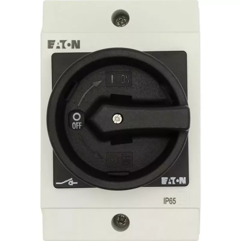 EATON T0-2-15679/I1/SVB-SW pagrindinis jungiklis 20A, 3 polių, paviršinio montavimo su avarinio sustabdymo funkcija 207150