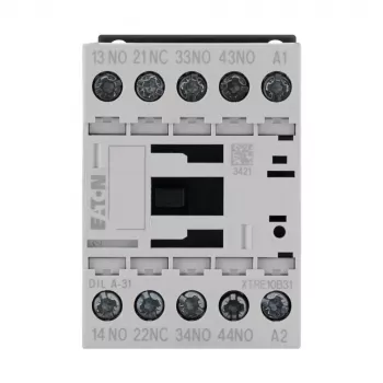 Eaton DILA-31 pagalbinis kontaktorius 24 VDC, 3 NO + 1 NC, varžtiniai gnybtai, 1,6 kW