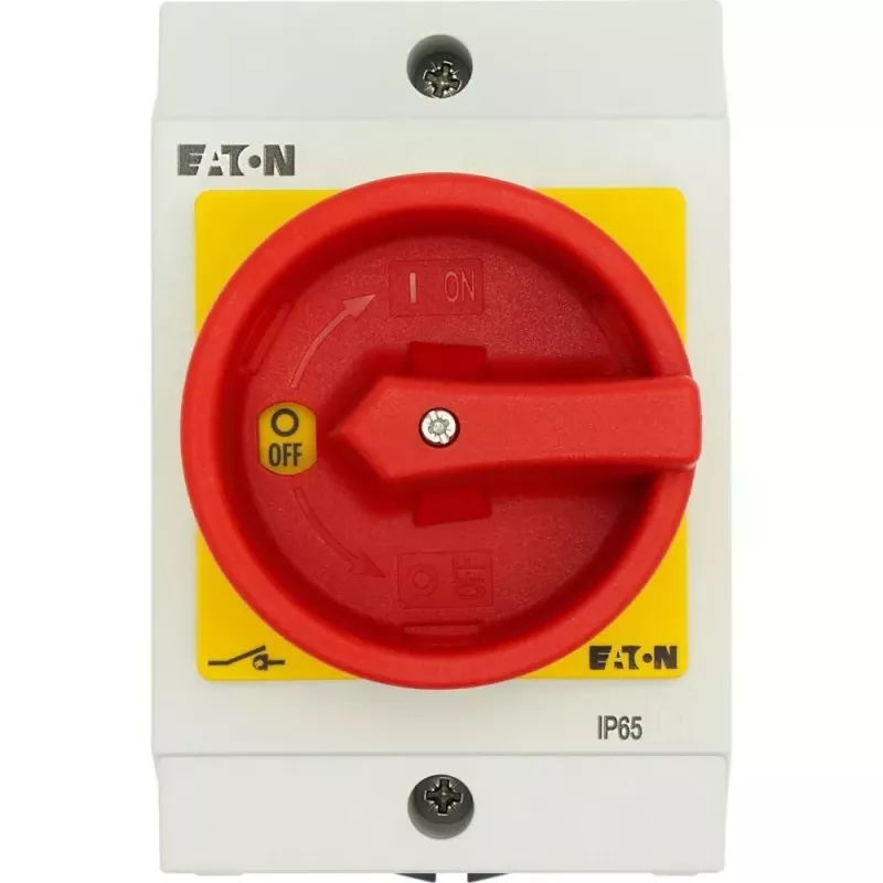 Eaton T0-2-8900/I1/SVB 3 polių pagrindinis jungiklis 20 A, raudonas/geltonas 207151