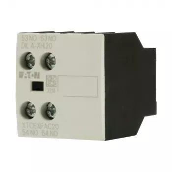Eaton DILA-XHI20 pagalbinis kontaktų blokas, 45 mm plotis, juodas/baltas, -25 iki 60 °C 276422