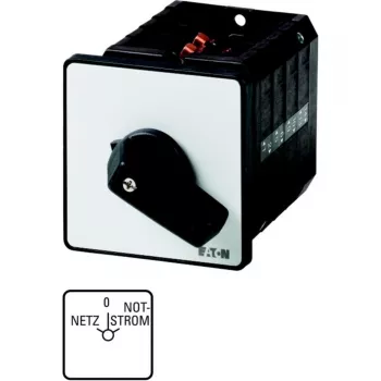 Eaton T5B-4-8902/E 4 polių sukamasis valdymo jungiklis, 32 A, 690 V AC, juodas/baltas 207430
