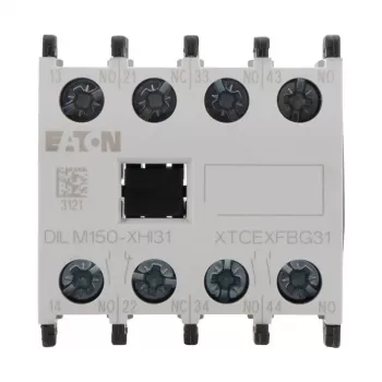 Eaton DILM150-XHI31 pagalbinis kontaktų blokas, 3NO+1NC, montuojamas priekyje, varžtiniai gnybtai 277949