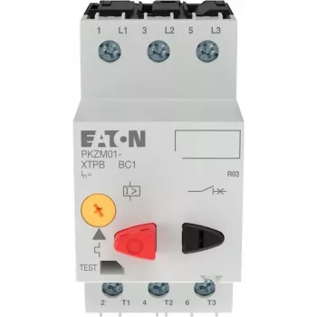 EATON PKZM01-2.5 variklio apsaugos automatinis jungiklis, 2,5 A, 3 polių, mygtukinis, 0,75 kW 278481