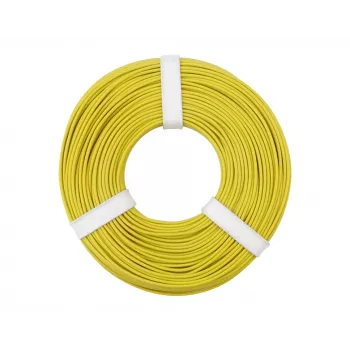 Donau Elektronik 125-053 lankstus montažinis laidas 0,25 mm² geltonas 50 m