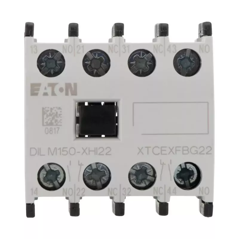Eaton DILM150-XHI22 pagalbinis kontaktų blokas, 2NO+2NC, priekinio montavimo, varžtiniai gnybtai 277950