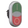 Eaton M22-DDLF-GR-X1 dvigubas mygtukinis jutiklis, plokščias, apšviečiamas, žalias/raudonas 284814