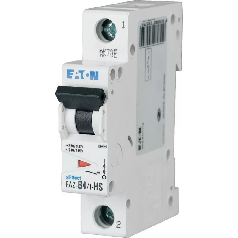 Eaton FAZ-B4/1-HS automatinis grandinės pertraukiklis, B tipo, 4A, 1 polių, 10kA, 279274