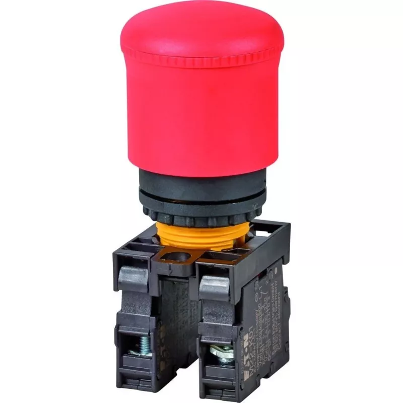 Eaton M22-PV/K11 mygtukas, 1 NO + 1 NC, plokščiasis valdymo elementas, juodas, 22,5 mm montavimas, varžtiniai gnybtai 216516-RD