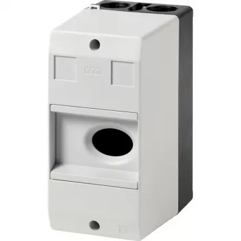 Eaton CI-PKZ01 paviršinio montavimo dėžė su integruotu jungikliu, 158 x 80 x 116,5 mm, pilka 281403