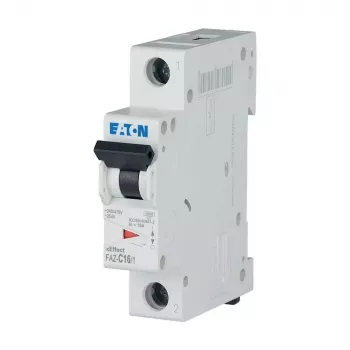Eaton FAZ-C16/1 miniatiūrinis automatinis jungiklis (MCB), 1 polių, 16 A, C charakteristikos 278561