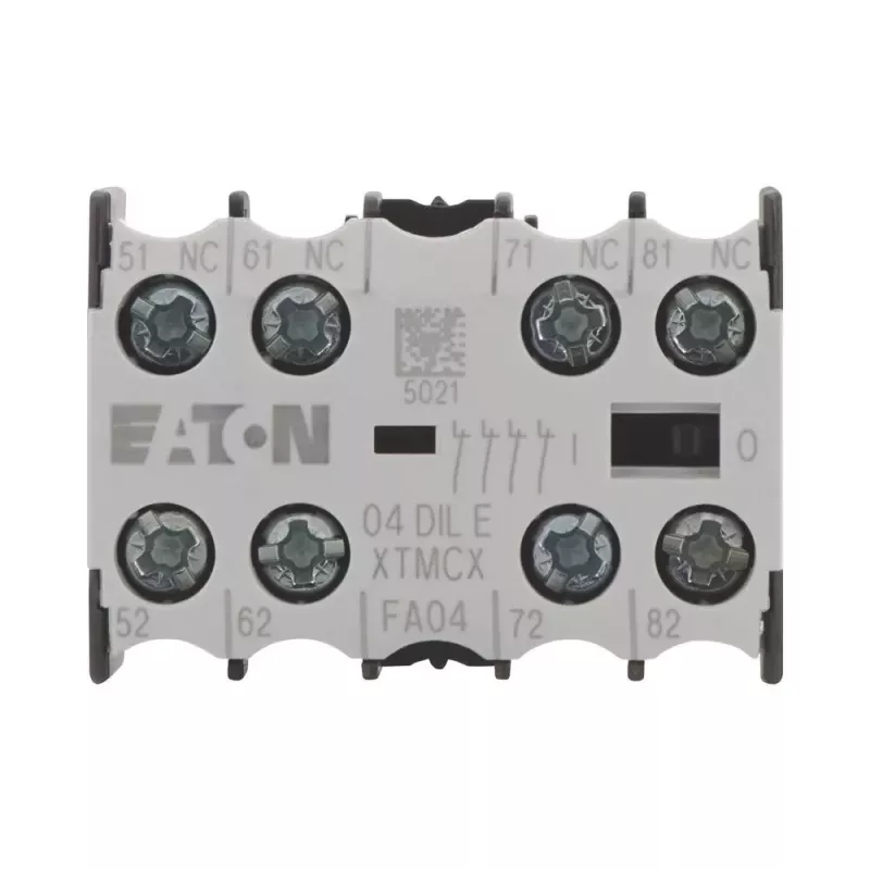EATON 04DILE pagalbinis kontaktų blokas, 4 NC, priverstinai valdomi, priekinis montavimas, DILM7-DILM38 kontaktoriams 010256