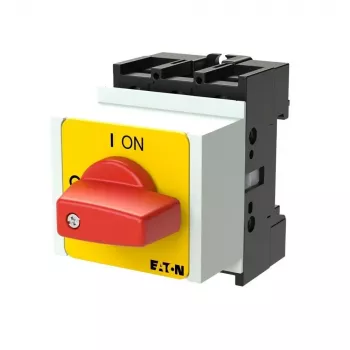 Eaton P1-25/IVS-RT pagrindinis perjungimo jungiklis 3 polių 25A I-0-II priekinio skydo montavimo juodas 013140
