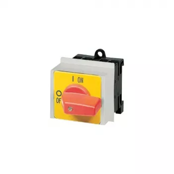 Eaton P1-25/IVS-RT pagrindinis perjungimo jungiklis 3 polių 25A I-0-II priekinio skydo montavimo juodas 013140