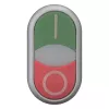 Eaton RMQ-Titan M22-DDLM-GR-X1 dvigubas mygtukas su indikacine lempute, žalia/raudona, balta LED, 24V AC/DC, 1NO+1NC 284830